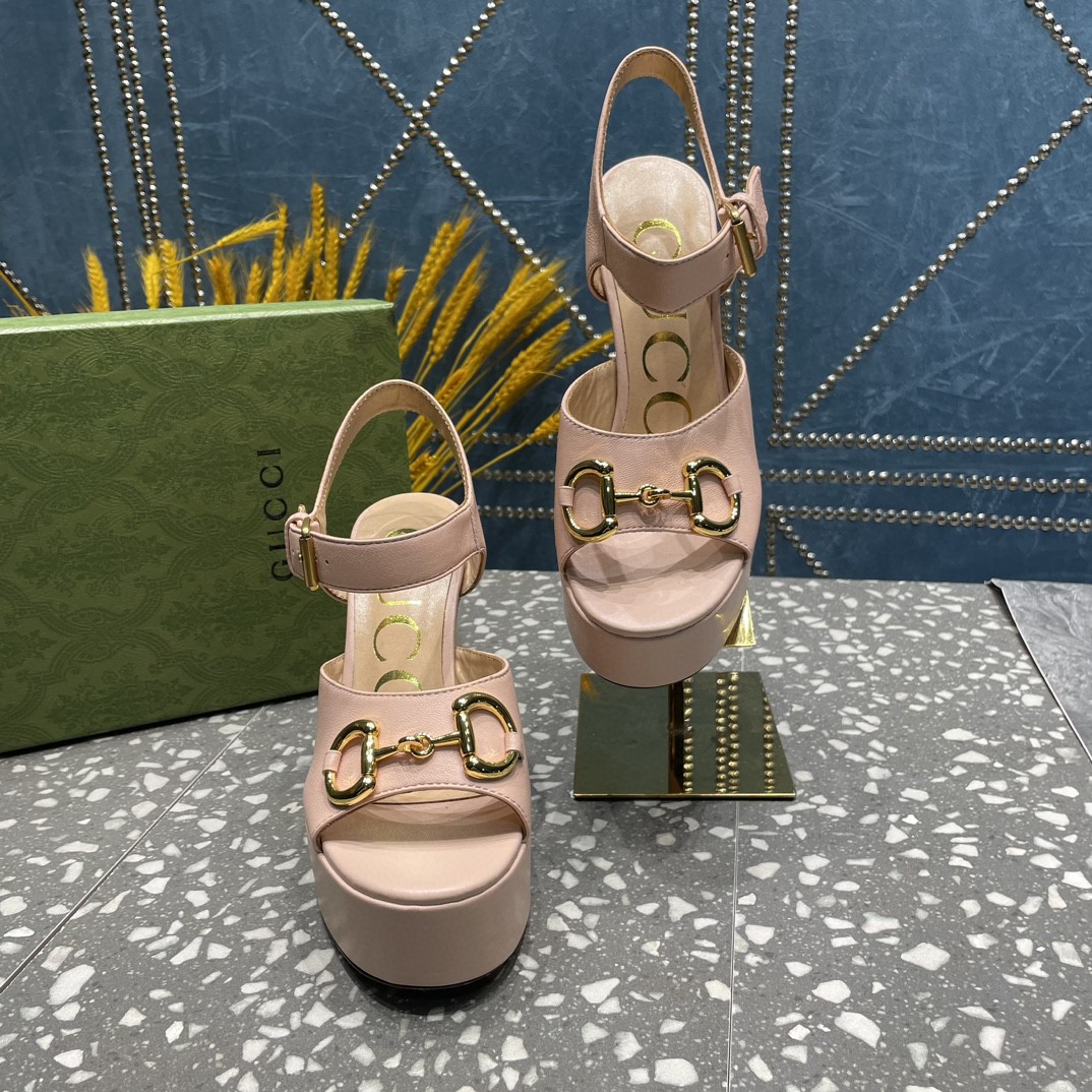 Gvc*1 Platform Sandal With Horsebit Light Pink For Women 