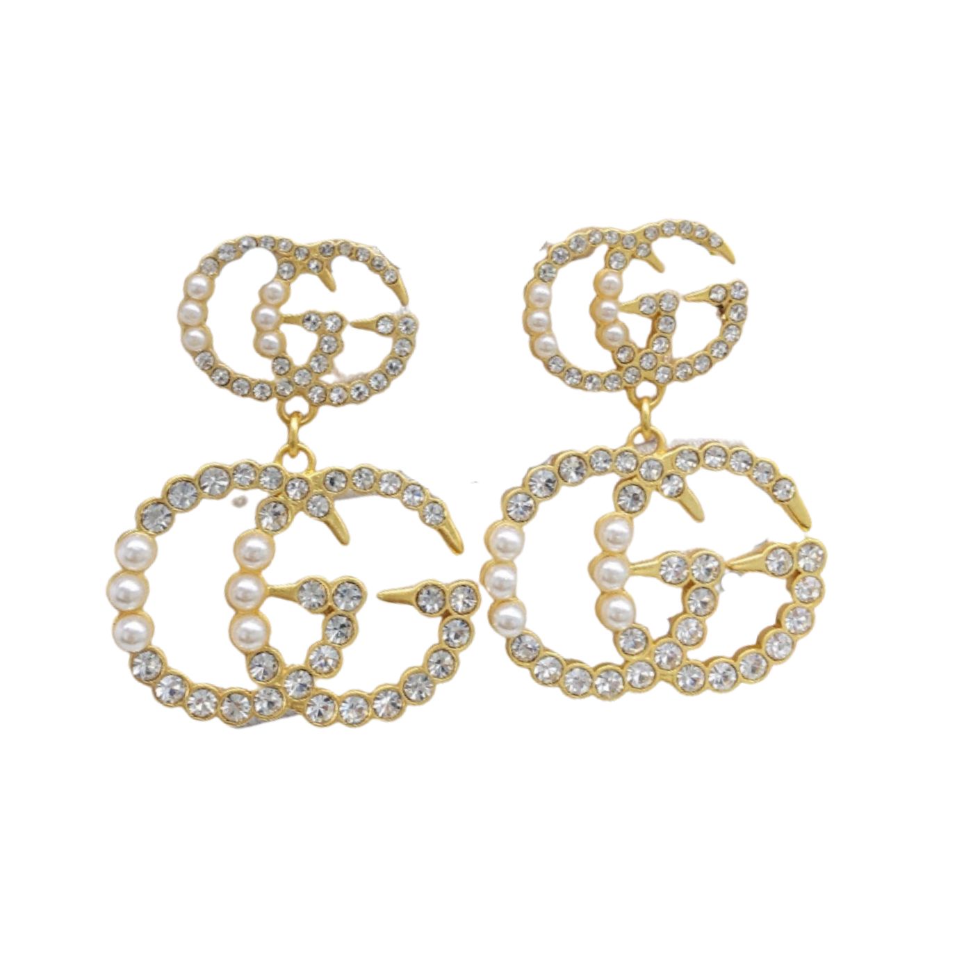 Gvc*1 Pearl Stud Earrings Gold For Women