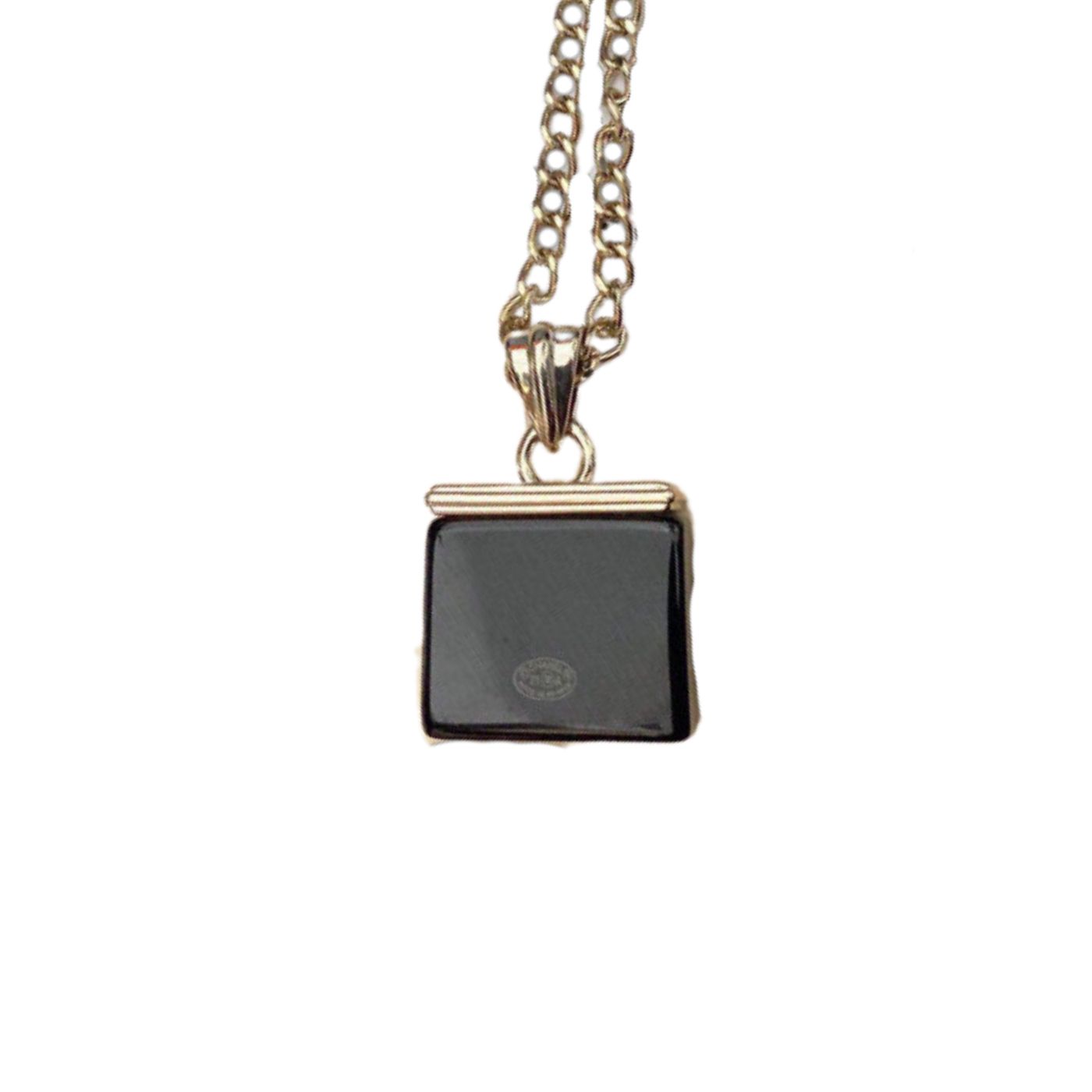 Ch**el Perfume Bottle Necklace Gold For Women