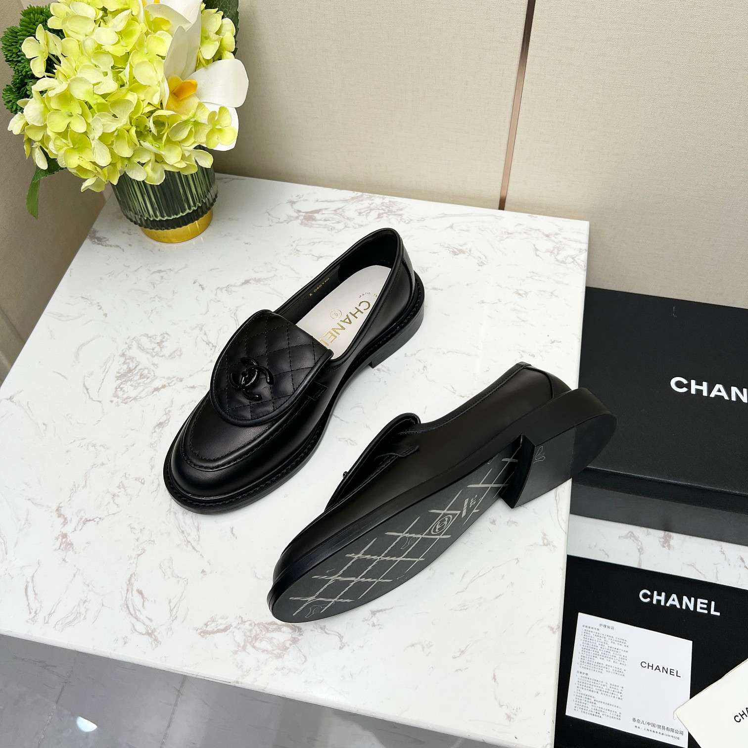 Ch**el Moccasins Black For Women