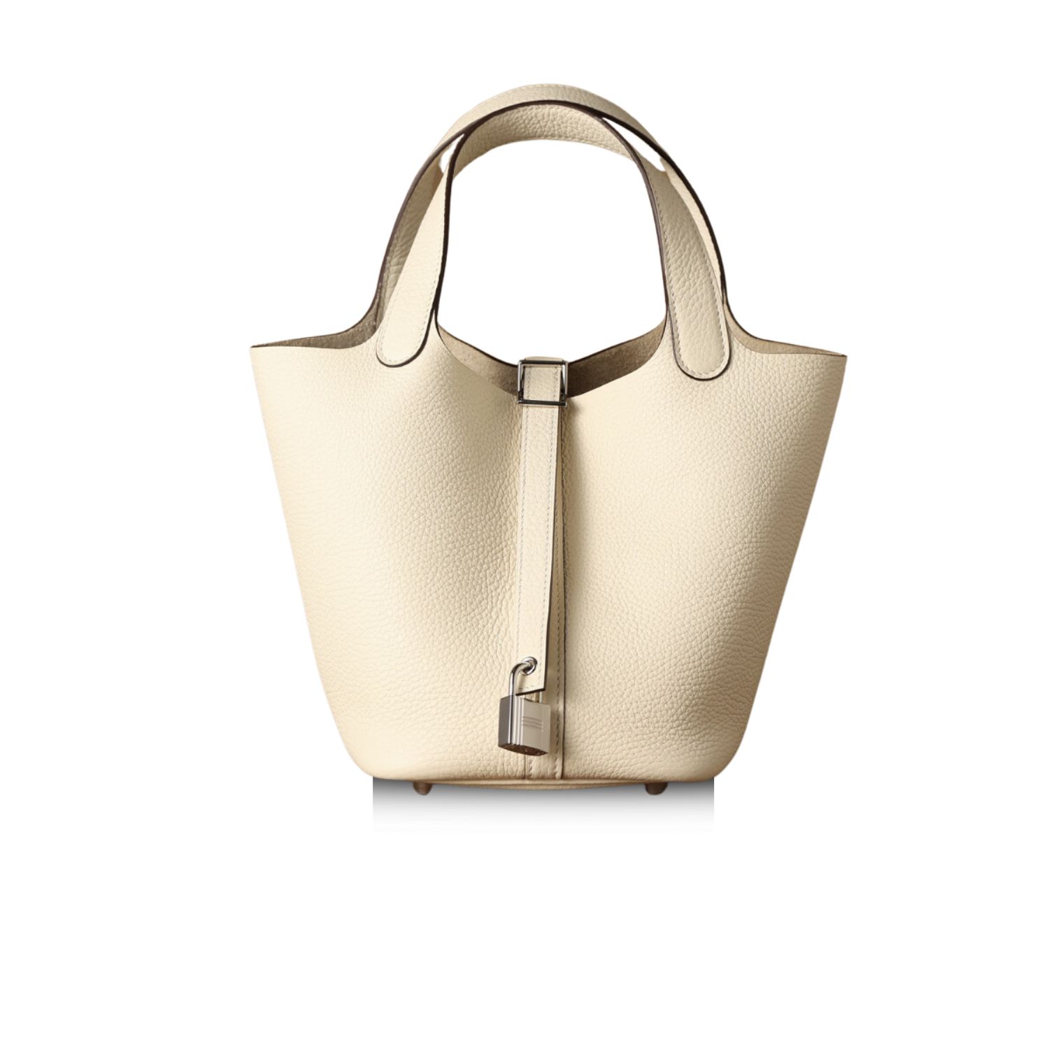H**me5 Picotin Lock 18 Cream Bag For Women, Women’s Handbags 7.1in/18cm