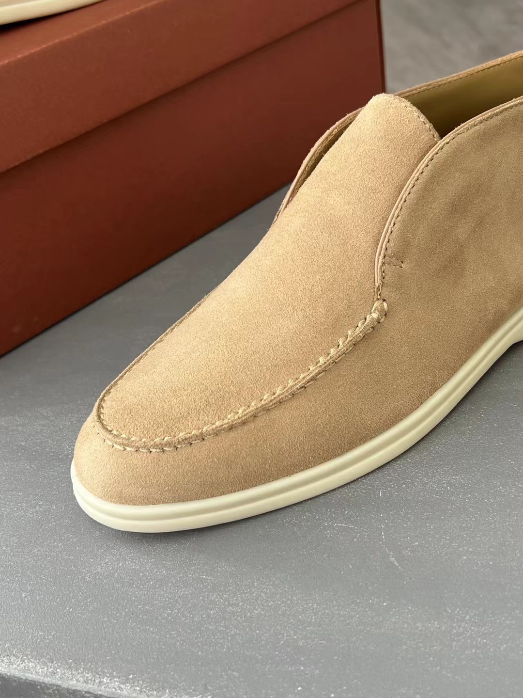 L0r0 P1ana Open Walk Boots Sandstone For Women – FAE9959 D044