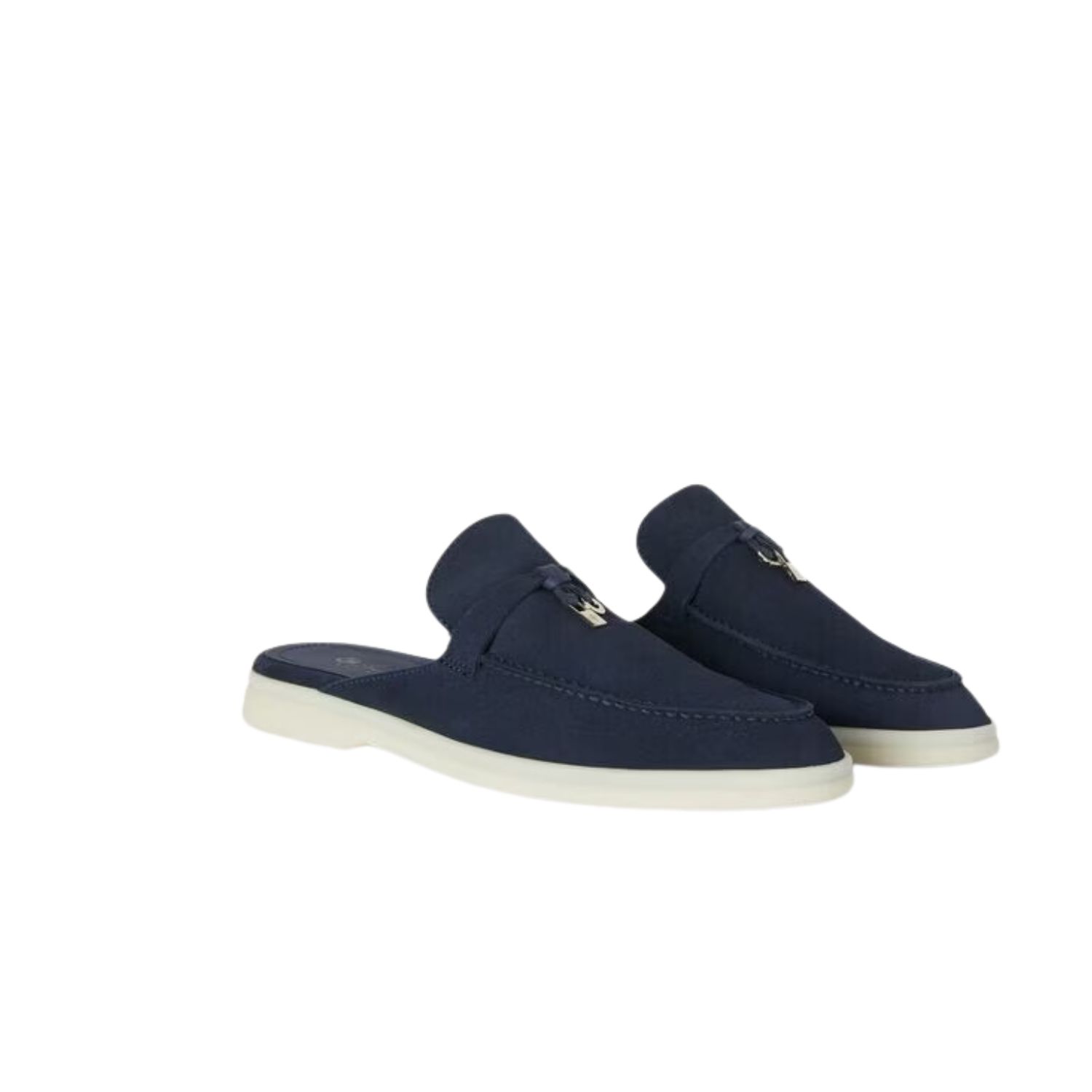 L0r0 P1ana Babouche Charms Walk Loafers Argo Blue Melange For Women – FAI1543 W948