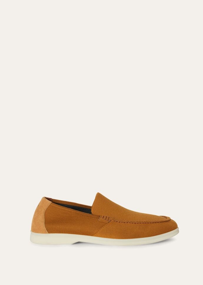 L0r0 P1ana Summer Walk Knitted Brown For Men FAM1581