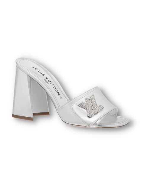 L0vis Vvtt0n Shake Mule Silver For Women 1AB1K9