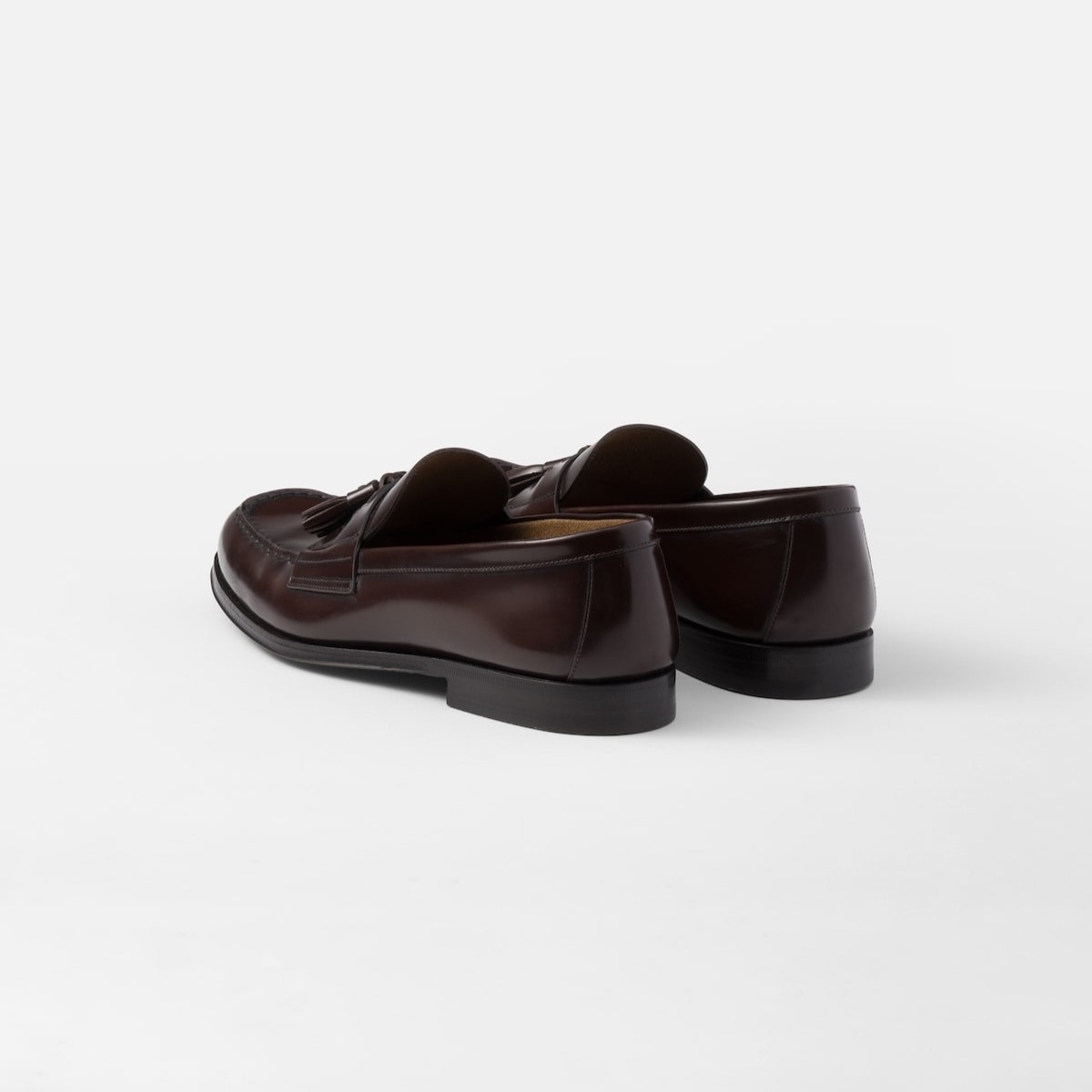 Pra*a Brushed Leather Loafers Sienna For Men 2DB214_055_F0038_F_C000
