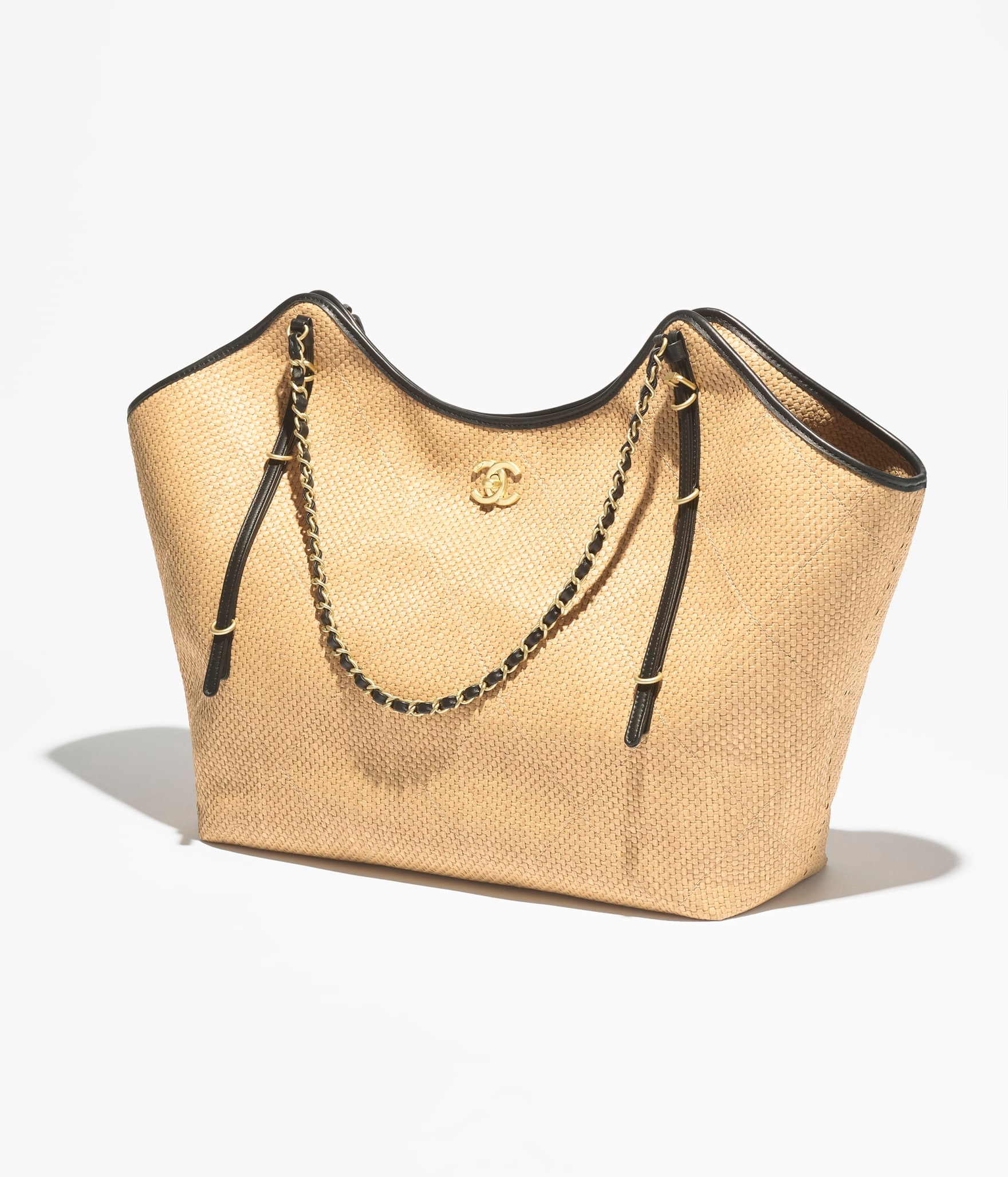 Ch**el Shopping Maxi Tote Bag 23.2in/ 59cm Dark Beige Gold Hardware For Women AS5463-B22594-U5558