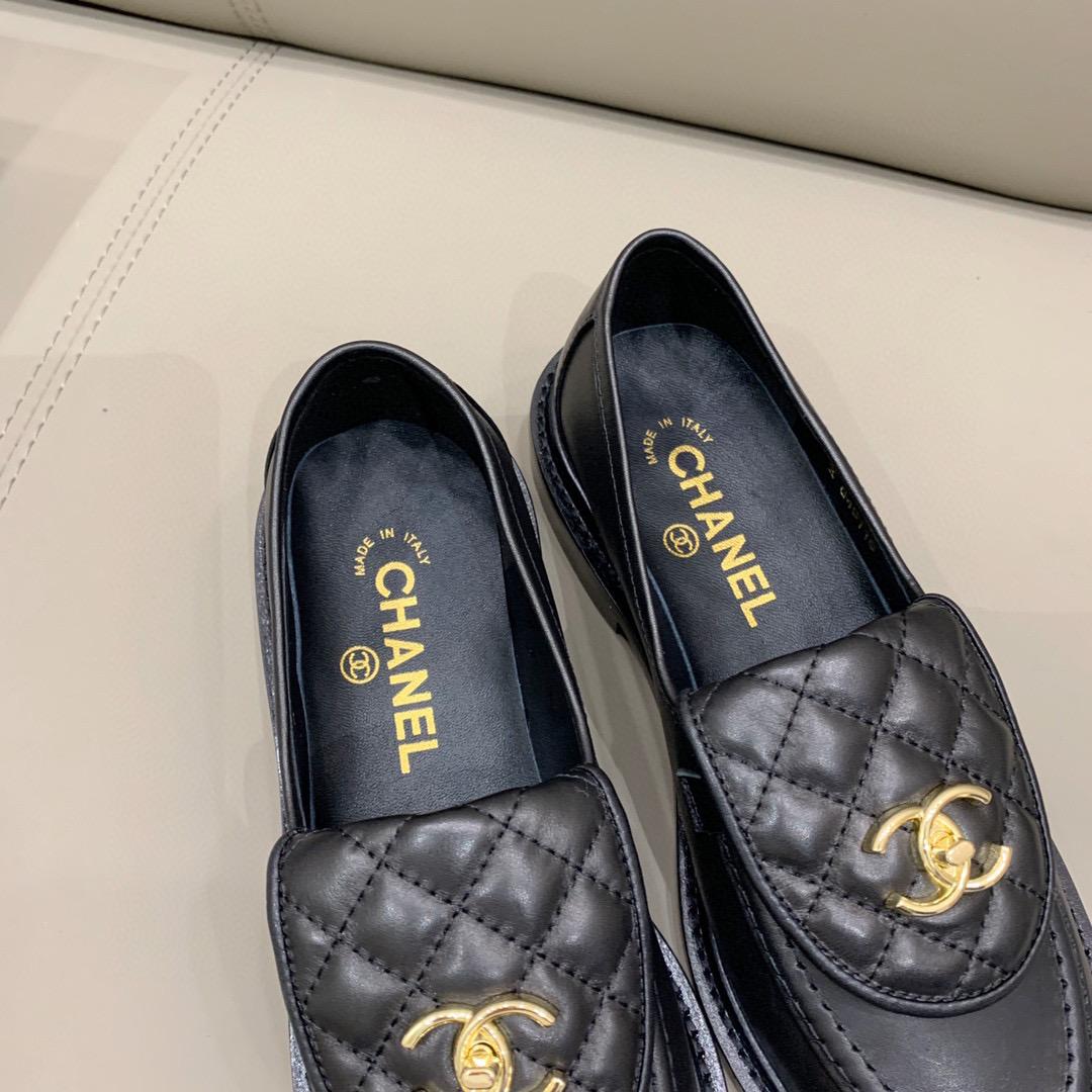 Ch**el Loafers Black For Women, Women’s Shoes G36646