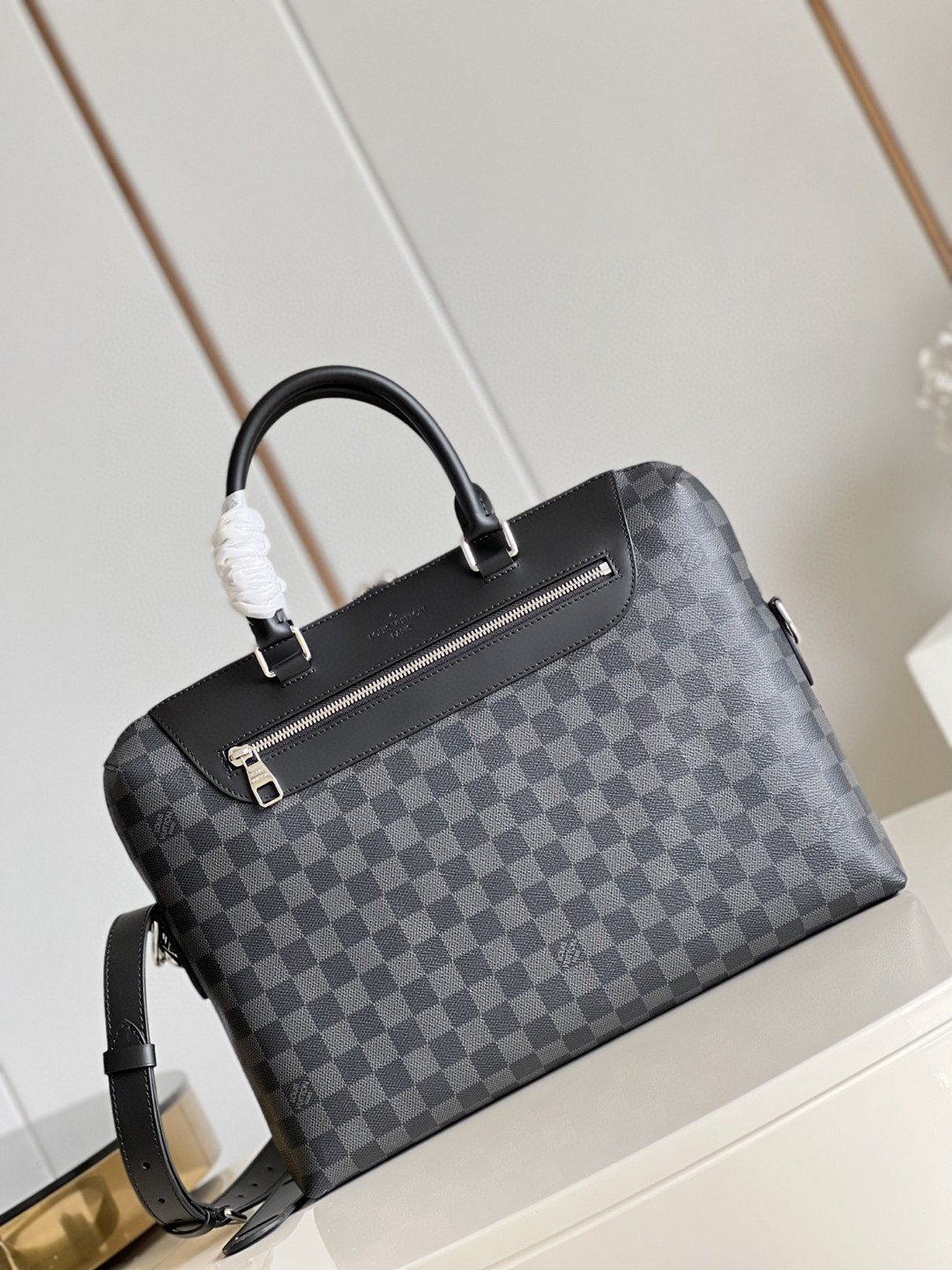 L0vis Vvtt0n Porte Documents Jour Business Bag Damier Graphite For Men, Men’s Bags, Shoulder And Crossbody Bags 14.6in/37cm LV N48260