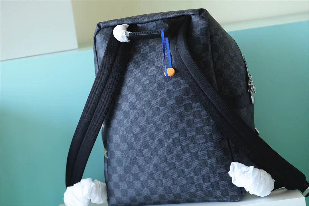 L0vis Vvtt0n Discovery Backpack Damier Graphite Canvas For Men, Men’s Bags 11.4in/29cm LV N45275