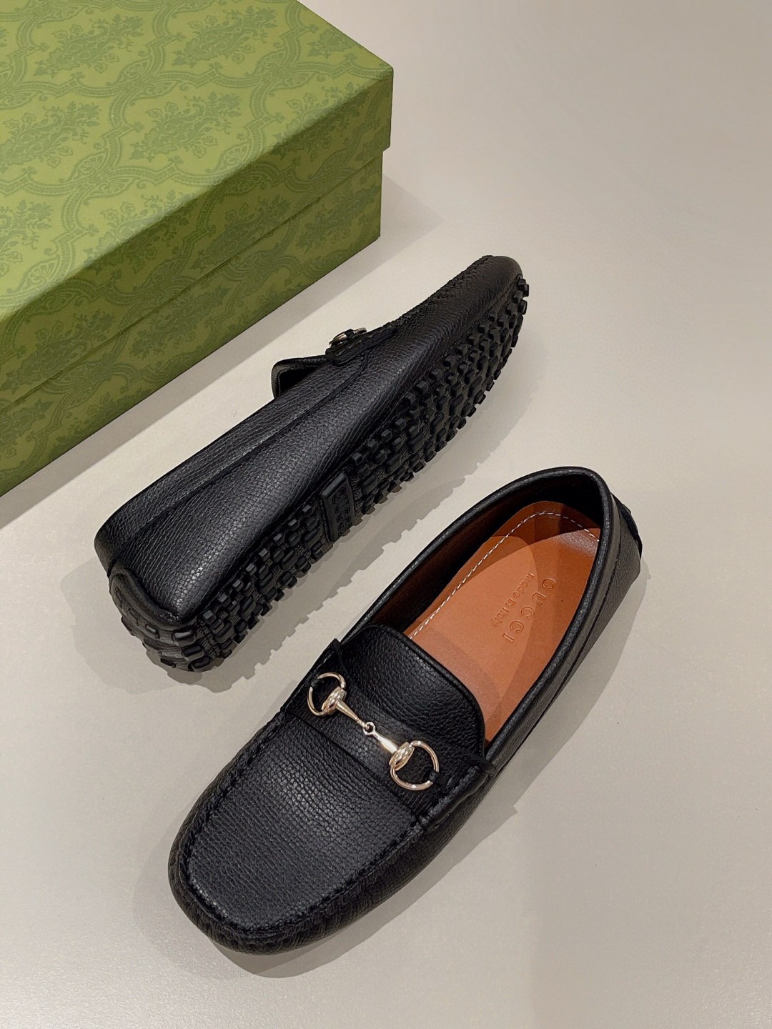 Gvc*1 Men’s Horsebit Driver Black For Men 674254 UDU00 1000