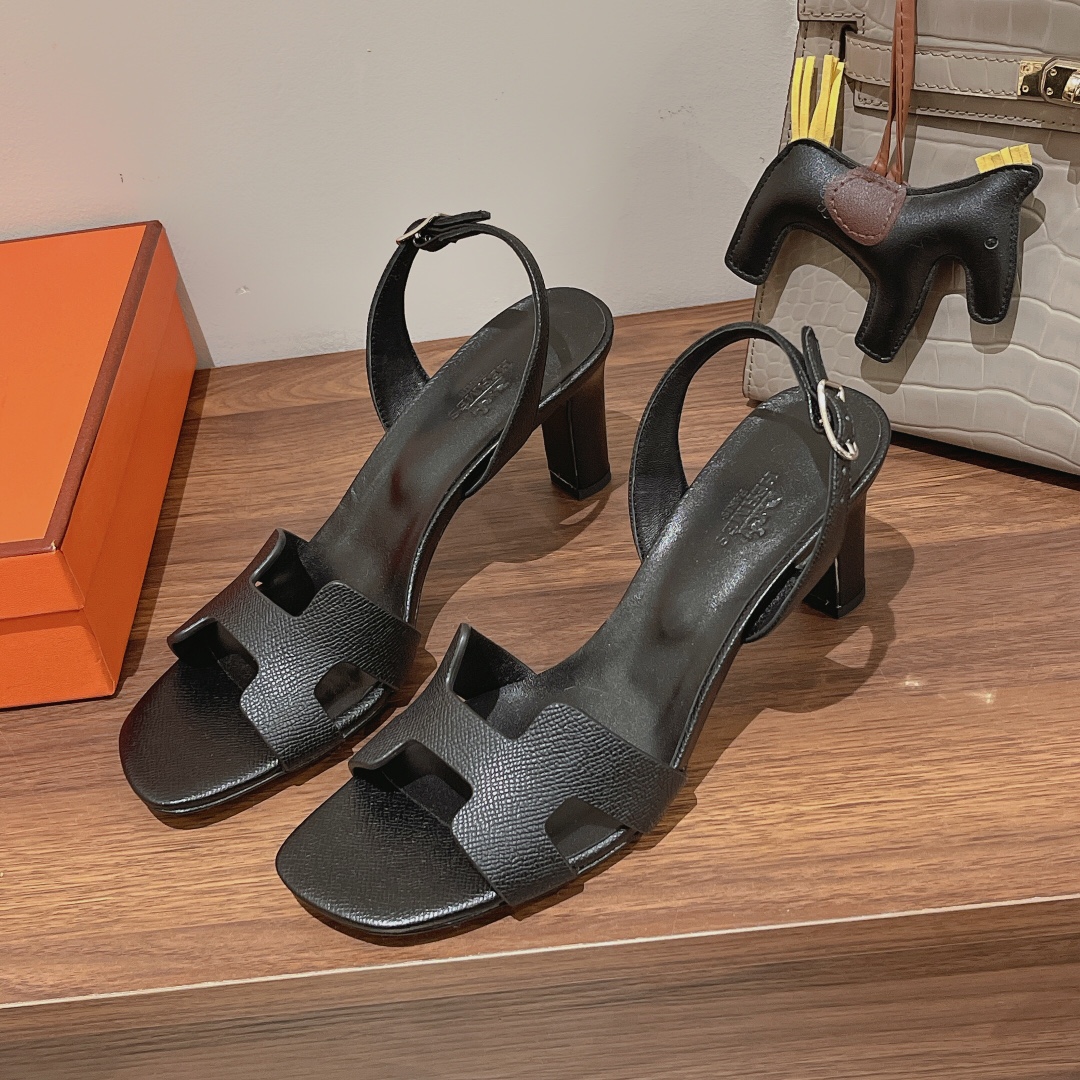 H**me5 Eternite Sandal Noir For Women 2.7in/7cm H222275Z 02375
