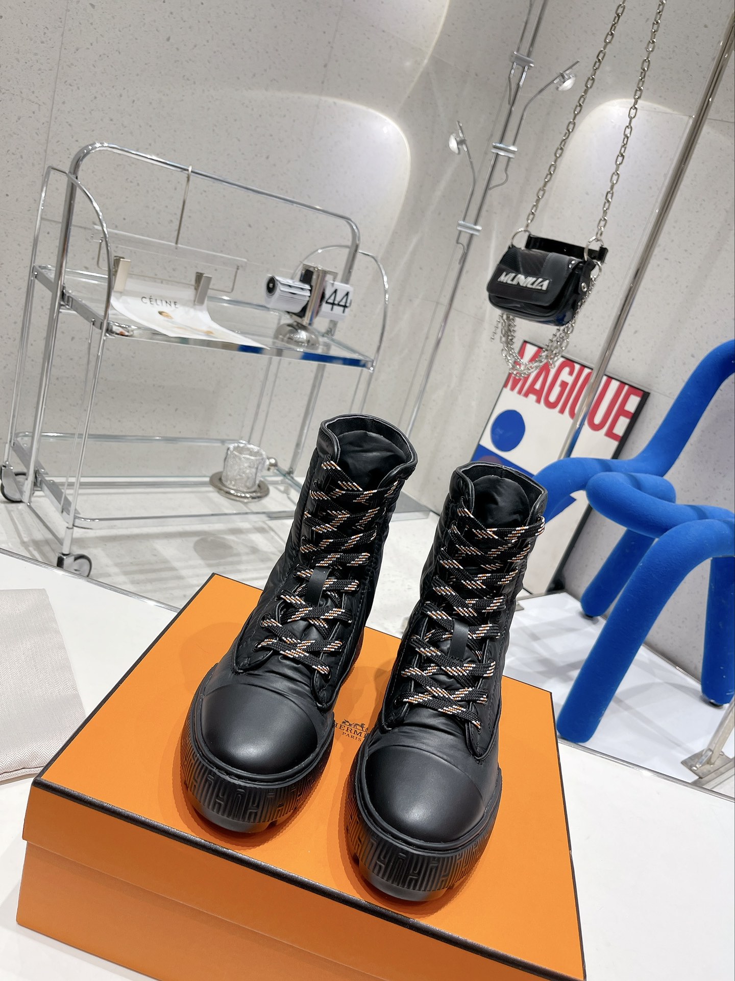 H**me5 Fresh Ankle Boots Black For Women 1.8in/4.5cm